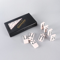 Jeu de dominos double six en acrylique personnalisé en usine, dominos populaires de la République Dominicaine pour jeu de table professionnel en intérieur