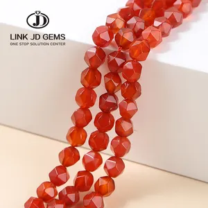 6/8/10/12mm Natural Loose Spacer Beads 7A Red Agate Diamond Shape Beads For Jewelry Making