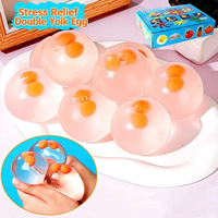 Jouet anti-stress sensoriel en forme de fruit, boule d'eau transparente, jouet à presser super doux pour les jeunes