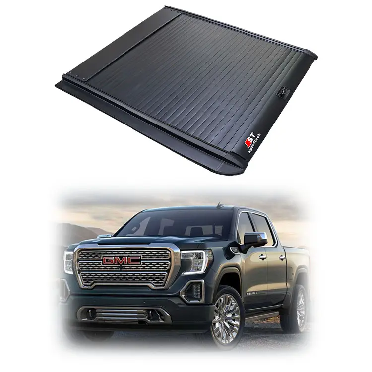 Accesorios exteriores, venta al por mayor, bloqueo de contraseña Manual, cubierta de camión, cubierta retráctil de Tonneau para GMC Sierra/ Canyon/topkick