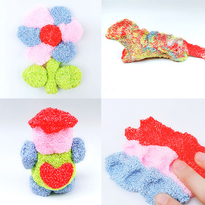 Quattro colori assortiti neve riso fango cristallo melma giocattolo per bambini frutta ciambella melma Charms unicorno fiocco di neve fango Kit - Product Image 5