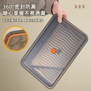 Boîte de rangement pour raviolis en acier inoxydable avec couvercle, récipient alimentaire épais et hermétique pour réfrigérateur, pour congélation des wontons - Product Image 1