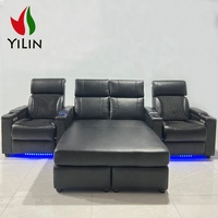 Yilin – Chaise de lit inclinable pour Home cinéma, accoudoir de luxe, siège de cinéma électrique, Chaise de salon en cuir avec fauteuil inclinable