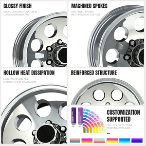 ล้อแม็กซ์ CNC ขัดเงาพิเศษ SPEED MEGA แบบฟอร์จ 8 รู สำหรับรถกระบะ SUV รุ่นอัพเกรดสำหรับงานหนัก - Product Image 4