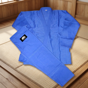 Kimono de Jiu Jitsu Brasileño, Taekwondo y Judo de Color Azul, Alta Calidad, 100% Algodón, Equipo de Entrenamiento Cómodo, Transpirable, 400g, para Karate - Product Image 4