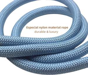 Lucpawz Lobster Snap Pet Leash 5 pies, correa de nylon fuerte especial, correa de perro de cuerda de color sólido para todas las razas (oro, 5 pies * 10mm) - Product Image 5