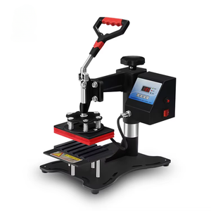 Máquina de sublimación y prensa de calor 6 en 1 semiautomática para decoración y estampado de logotipos en prendas DIY, modelo HY-60EA, 6 pulgadas, nueva. - Product Image 1
