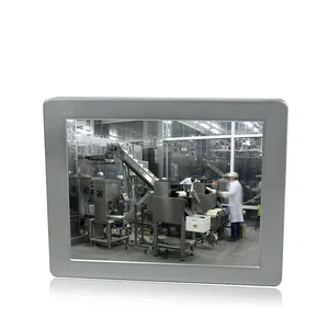 Pcpanel kontrol 10 inci dengan panel sentuh kapasitif Ip66, PC Industri semua dalam satu sentuh tahan air 12-24V