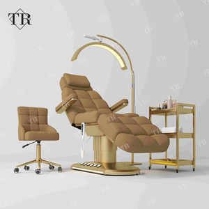 Giường làm đẹp điện cao cấp Turri Luxury, chất liệu lông cừu, ghế spa làm đẹp, bàn massage 3 mô tơ, điều khiển chân, có đèn - Product Image 1