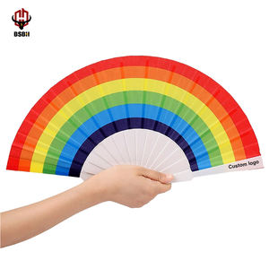 Bsbh Gepersonaliseerde Custom 23Cm <span class=keywords><strong>Plastic</strong></span> Handventilator Zomer Outdoor Handheld <span class=keywords><strong>Plastic</strong></span> Ventilator - Product Image 6