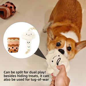 Plush Interactive Dog Toy with Squeaker Treat Dispensing and Sniffing Puzzle <b>for</b> Puppy Training Dog Toy - Product Image 3