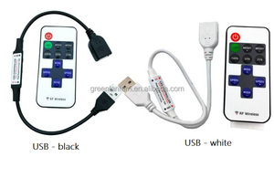 Đầu Nối USB Dây LED Trắng Ấm Một Màu Trắng Không Dây 11 Phím RF Đèn Neon COB Bộ Điều Khiển Làm Mờ Đèn LED Mini DC5V - Product Image 6
