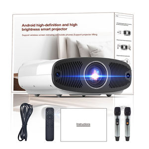 โปรเจคเตอร์ภาพยนตร์ที่ใช้ได้กับ Netflix, YouTube, Google TV ในตัว, Android พร้อมระบบมิเรอร์แบบใช้สาย แอปฟรี |   โตเม่ย คิว7 - Product Image 6