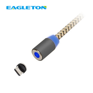 <span class=keywords><strong>LED</strong></span> téléphone chargeur cordons magnétique ultra mince câble usb 2 en 1 3 en 1 câble usb c synchro magnétique micro câble usb - Product Image 5