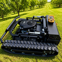 Ventes directes usine : Tondeuse à gazon intelligente télécommandée sur chenilles, à essence, pour jardinage, agriculture et exploitation de vergers