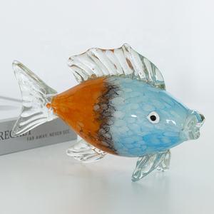 Tượng Động Vật Cá Thủy Tinh Thủ Công Murano Trang Trí Nhà Cửa - Product Image 2