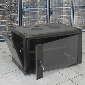 19 Inch 4U <span class=keywords><strong>6U</strong></span> 9U 12U 15U 18U 20U Mạng Tủ Với Spcc Tường Thép 600Mm Độ Sâu Cửa Kính Phía Trước Máy Chủ Giá - Product Image 4