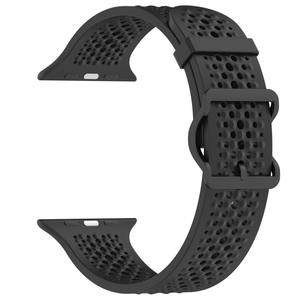 Win-Win Silikon Sport band mit atmungsaktiven Löchern für Apple Watch Ultra 2 49mm IWatch Serie 10 9 8 7 42mm 44mm 45mm 46mm - Product Image 4