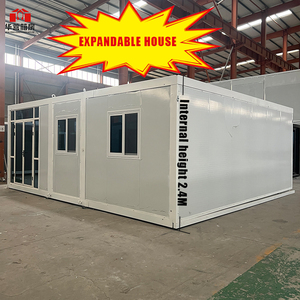 Casa Container 20FT 40FT con Tetto Piatto Australiano, 2 Camere da Letto, Prefabbricata, Mobile ed Espandibile per Ville e Hotel, Costruzione in Acciaio - Product Image 1