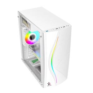 하이 퀄리티 마이크로 ATX 미드 타워 PC 케이스 ARGB 스트립 하이 엔드 게이밍 데스크탑 컴퓨터 케이스 - Product Image 1