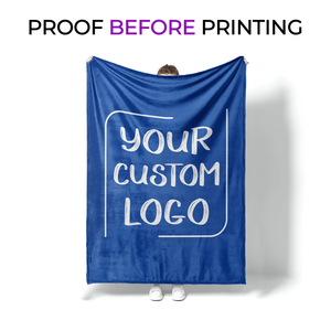 ผ้าห่มขนแกะผ้าสักหลาดแบบมีโลโก้ - Product Image 2