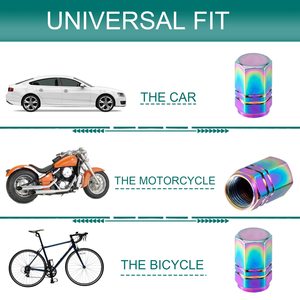 Iridescent Hexagonal Valve <b>Caps</b> For Car And Bicycle Tires American Mouth Tubeless <b>Dust</b> <b>Cap</b> Copper Material - Product Image 3
