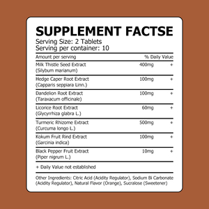 High Quality Liver Detox Tablets with Licorice Root Extract Digestive Support Boost Metabolism Support Protective Tablets - Product Image 2