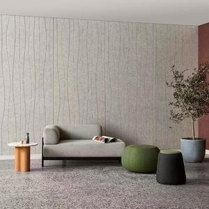 Panneaux acoustiques en feutre polyester PET gris clair de haute qualité, design personnalisé, absorption acoustique - Product Image 5