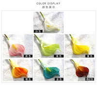 Fleur artificielle Calla Lily en PU souple, faite à la main, à tige unique, effet toucher réel, pour la décoration de table, de vase, de maison, d'hôtel, Fête des Mères 2026