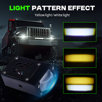 Feux de brouillard à LED pour calandre de voiture, corps fin, 50W, lentille de projecteur, feux de travail à LED pour calandre de voiture, accessoires pour moto