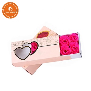 Boîtes à fleurs personnalisées pour bouquets de roses éternelles à longue tige, emballage artisanal rectangulaire - Product Image 5