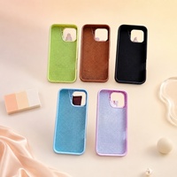 Coque de téléphone portable en silicone minimaliste antichoc pour iPhone
