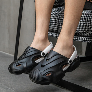 Men's Closed Toe EVA <b>Slide</b> Sandals Breathable Casual Summer Outdoor Wear - Product Image 1