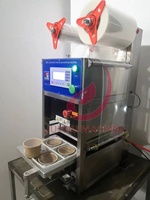 Machine de scellage automatique à chauffage pour gobelets en PP, PET et papier, machine de remplissage et de scellage de gobelets en film, vente chaude en usine