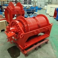 Treuil hydraulique à double tambour pour levage, ancrage marin, amarrage, usage intensif, industriel, minier, équipement d'ingénierie