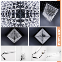 Barres de pixels LED 360 degrés 24V, 16 bits réels, IP65, 144 LED, 16 niveaux de gris, RGBW adressables pour éclairages de scène et éclairage de façade