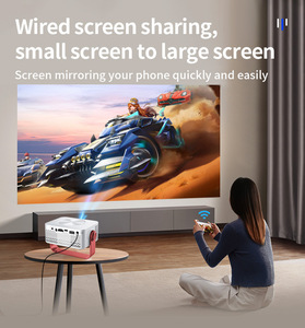 Proyector HD M60 con cable/inalámbrico, modo dual, WiFi integrado, mini proyector doméstico, proyector pequeño con soporte, pantalla grande - Product Image 4