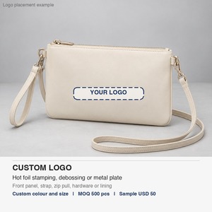 กระเป๋าใส่โทรศัพท์มือถือหนัง PU พร้อมสายสะพายข้างแบบถอดได้สำหรับผู้หญิง รับสกรีนโลโก้ - Product Image 4