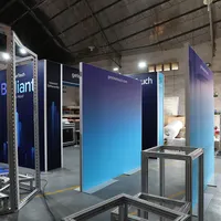 Peraga Spanduk Pameran Berdiri 10X10 Tradeshow Modular Panel Dinding Lingkungan Rumah Pameran Teman 10X20 Stan Pameran Dagang