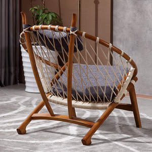 Silla <span class=keywords><strong>de</strong></span> Ocio <span class=keywords><strong>de</strong></span> Lujo <span class=keywords><strong>de</strong></span> Madera con Tela <span class=keywords><strong>de</strong></span> Peluche y Ruedas, Ideal para Balcón o Cafetería, en Oferta - Product Image 5