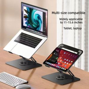 Support portable pour ordinateur portable en métal, ergonomique, rotatif à 360 degrés, réglable en hauteur, pliable, pour iPad et tablette PC MacBook - Product Image 3