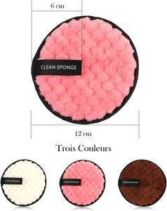 แผ่นเช็ดเครื่องสำอางแบบใช้ซ้ำได้ 1 ชิ้น ลายสับปะรด ผ้าฝ้ายไมโครไฟเบอร์ สำหรับเช็ดเครื่องสำอาง - Product Image 3