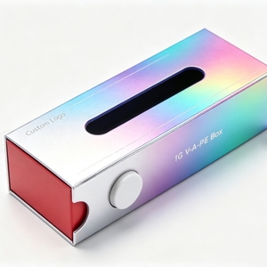 Caja de Cartón Rígido con Cajón Deslizante a Prueba de Niños, con Botón de Presión, para Cartuchos Desechables de 1ml y 2ml, con Inserto de EVA - Product Image 3