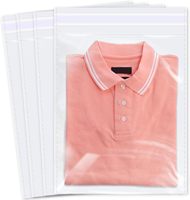 Sacs en plastique HDPE transparents réutilisables autocollants de qualité alimentaire, couleur/taille personnalisées, logo personnalisé, impression sérigraphique, emballage pour chaussettes