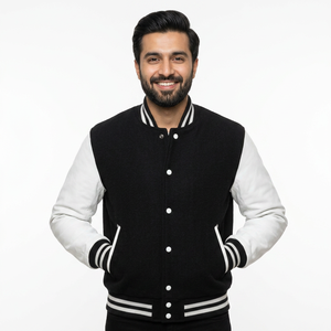 OEM Design Wholesale Custom Latest Designs <b>Long</b> Sleeve Baseball Varsity <b>Jacket</b> <b>Men</b> Plain CollegeBaseballjacket for <b>men</b> - Product Image 1