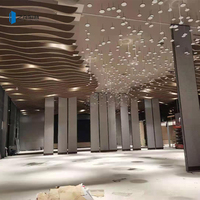 Cloison Acoustique Modulaire Pliante et Coulissante au Design Moderne, Isolation Phonique, Cadre en Aluminium et Revêtement en Cuir, Réglable pour Salle de Banquet