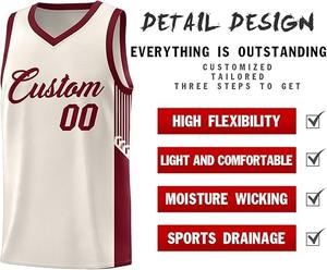 Pantalones cortos de baloncesto de verano personalizados BSCI con logotipo de equipo cosido Jersey sublimación uniformes Conjunto elegante - Product Image 2