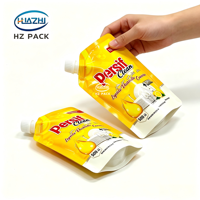 Sachets Doypack PE personnalisés imprimés de 500 ml, 1 L, 2 L pour recharge de savon liquide, gel douche, shampoing, détergent vaisselle avec bec verseur