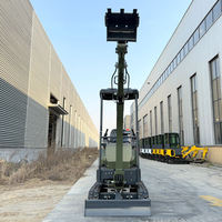 Mini-excavatrice hydraulique à direction flexible, puissante et durable, pour le forage et l'assistance au pieutage de stations solaires