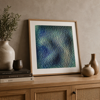 Décoration d'intérieur, peinture à l'aquarelle sur toile texturée 3D abstraite 100% faite à la main, cadre moderne, art mural pour chambre à coucher